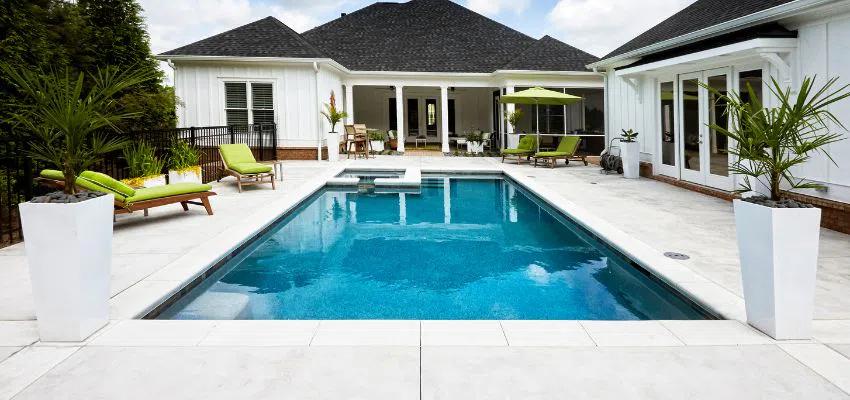 Many admire white pool plaster colors for its simple beauty. It catches and reflects light. This quality gives pool water a luminous, blue clarity.