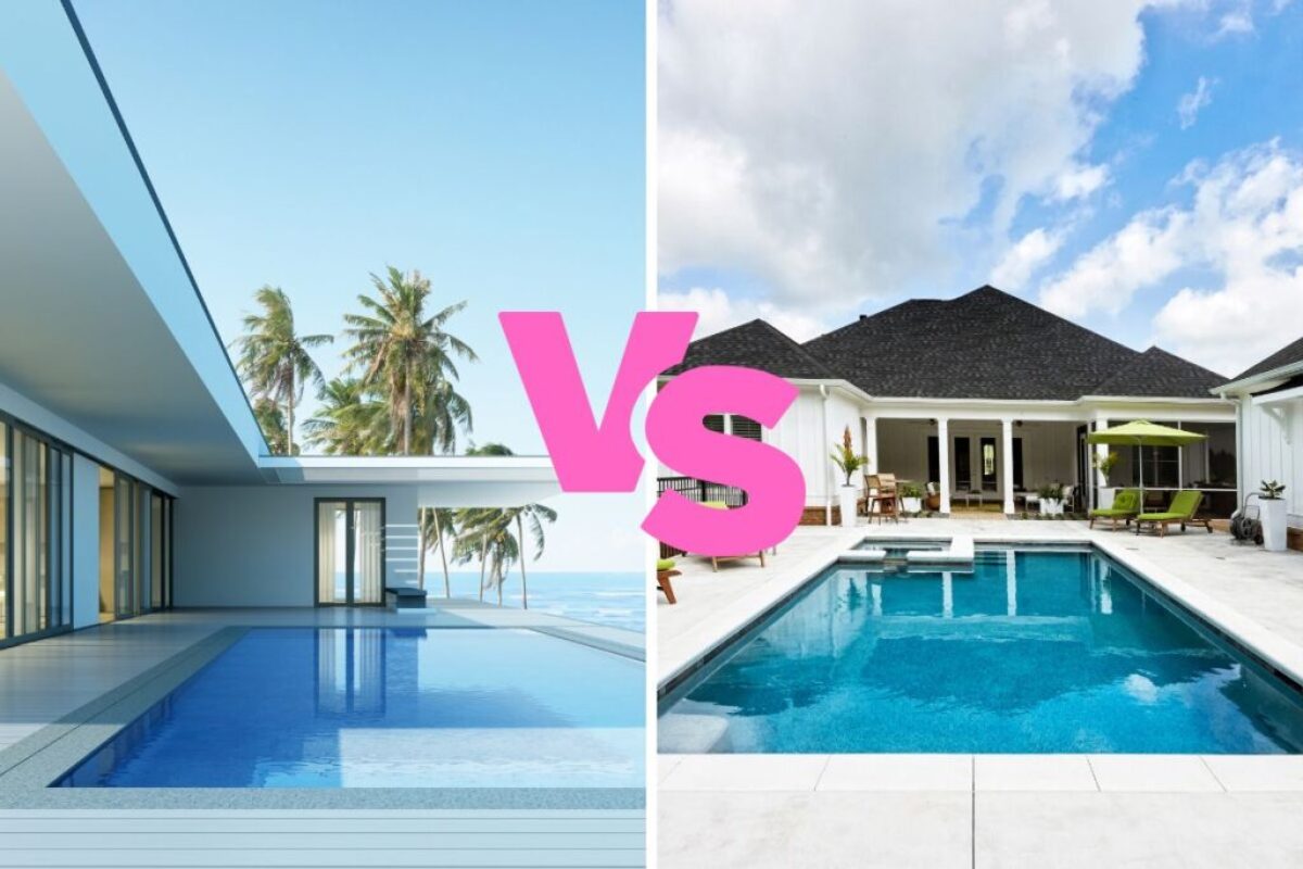 Gunite Vs Fiberglass Pool Pros And Cons   Gunite Vs 1 1024x683 1200x800 