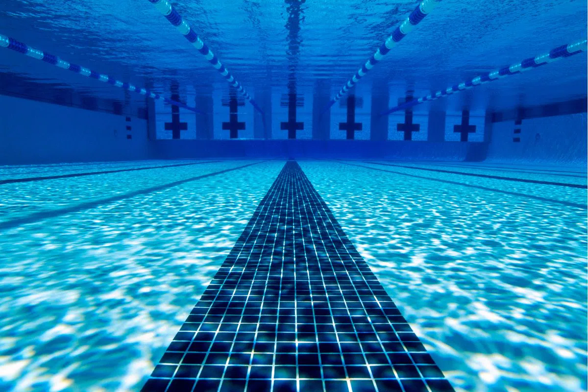 A lap pool.