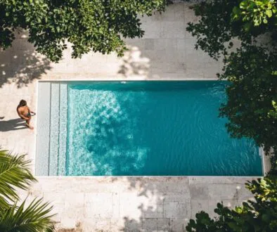 A pool that has a diamond brite pool finish.