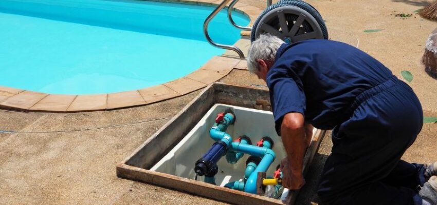 An experienced and skilled person is hired to check pool maintenance and fix the issues.