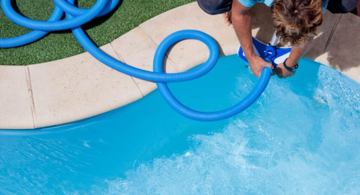 A homeowner decided to have a saltwater pool conversion.