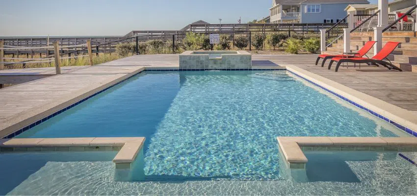 Creating a zero depth entry pool requires meticulous attention to detail.
