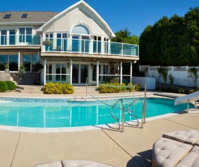 The pools look great after the pool deck resurfacing.