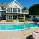 The pools look great after the pool deck resurfacing.