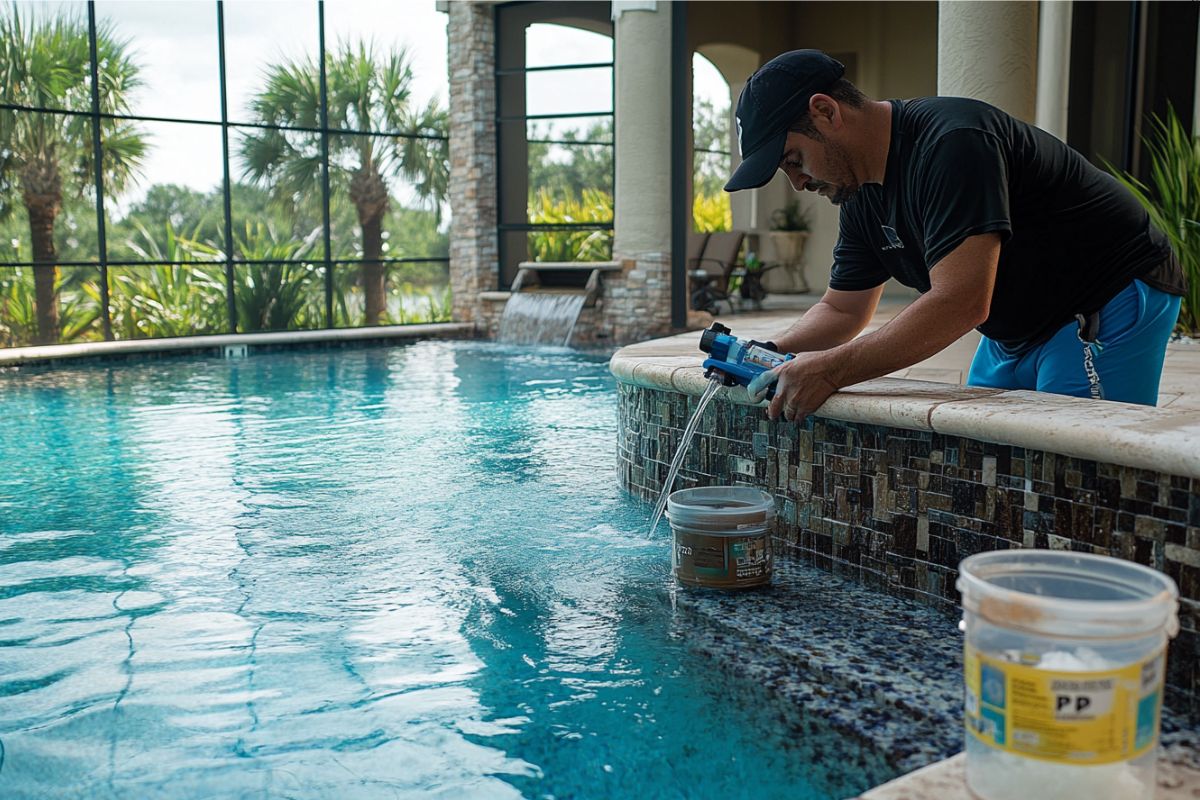 Expert treated high alkalinity in a pool.