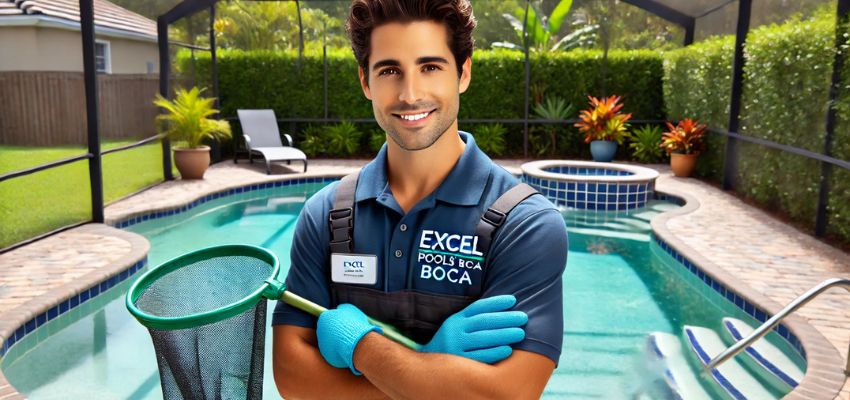 A pool expert from Excel Pools Boca who is always happy to help pool owners.