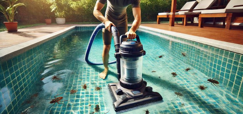 Vacuuming is crucial for removing bugs that settle at the bottom.