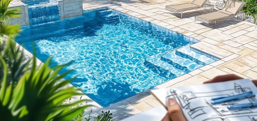 Concrete is king when it comes to customization. You can design any shape, from sleek modern lines to tropical lagoon-style pools.